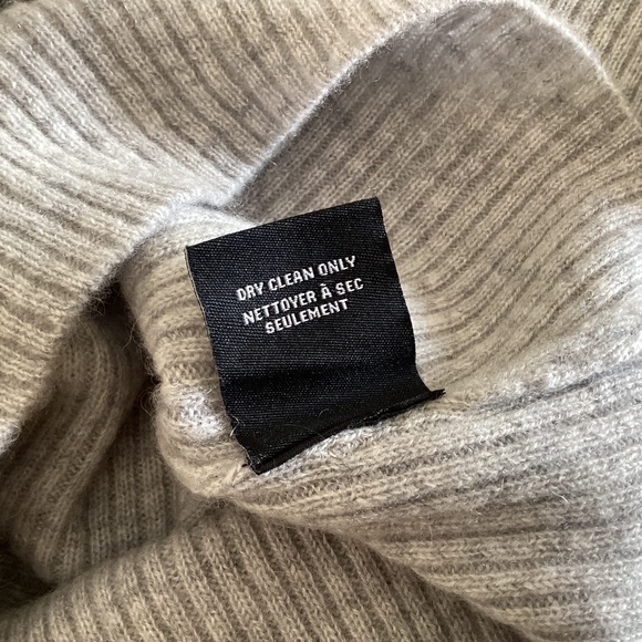 House of Harlow 1960 Heather Gray 100% Cashmere Sweater Top Short Sleeve Sz L - Picture 7 of 10